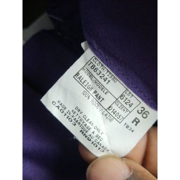 Ted Baker London Raleigh Dress Pants Men Sz 36R‎ Mocha Brown Designer Workwear - Picture 7 of 8